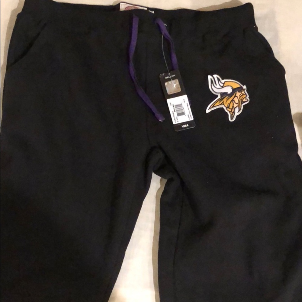 Minnesota Vikings Black sweatpants